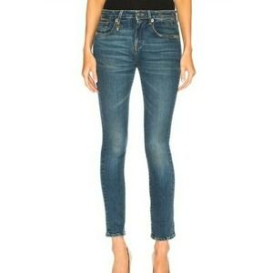 R13 Women's Blue Alison Skinny Jeans In Kinsley Stretch Size 26 (X